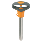 EH 22370. Ball Lock Pins, self-locking, with elastic grip