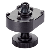 EH 23185. - Support Extension for straight clamps, slotted, with adjustable counter piece