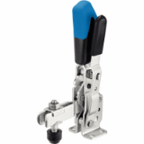 EH 23330. Vertical Toggle Clamps with horizontal base and safety lock