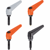 EH 24410. Adjustable Clamping Levers, with clamping screw