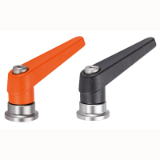 EH 24420. - Adjustable Clamping Levers with axial bearing from stainless steel, with female thread