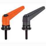 EH 24420. - Adjustable Clamping Levers with axial bearing / male thread