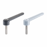 EH 24441. - Adjustable Flat Clamping Levers with screw, stainless steel