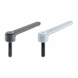 EH 24441. - Adjustable Flat Clamping Levers with screw