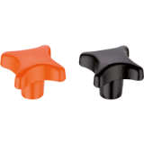 EH 24620. Palm Grips, DIN 6335, cast iron, plastic-coated