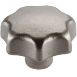 EH 24661. - Star Grip, DIN 6336, stainless steel die-cast / raw part, form A