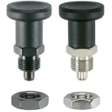EH 22120. Index Plungers with hexagon collar, short