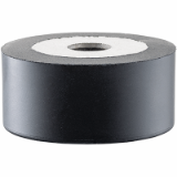25150. - Rubber Endstop Buffers cylindrical, front mounting