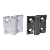 EH 25164. - Hinges Zinc die-cast, with lock-in positions / indexing positions -90°, 0°, 90° and 180°