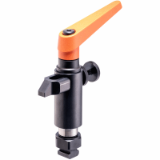 with adjustable clamping lever with axial bearing