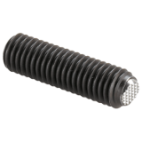 EH 22700. - Ball-Ended Thrust Screws, headless, ball protected against rotating / flat-faced ball, plain surface